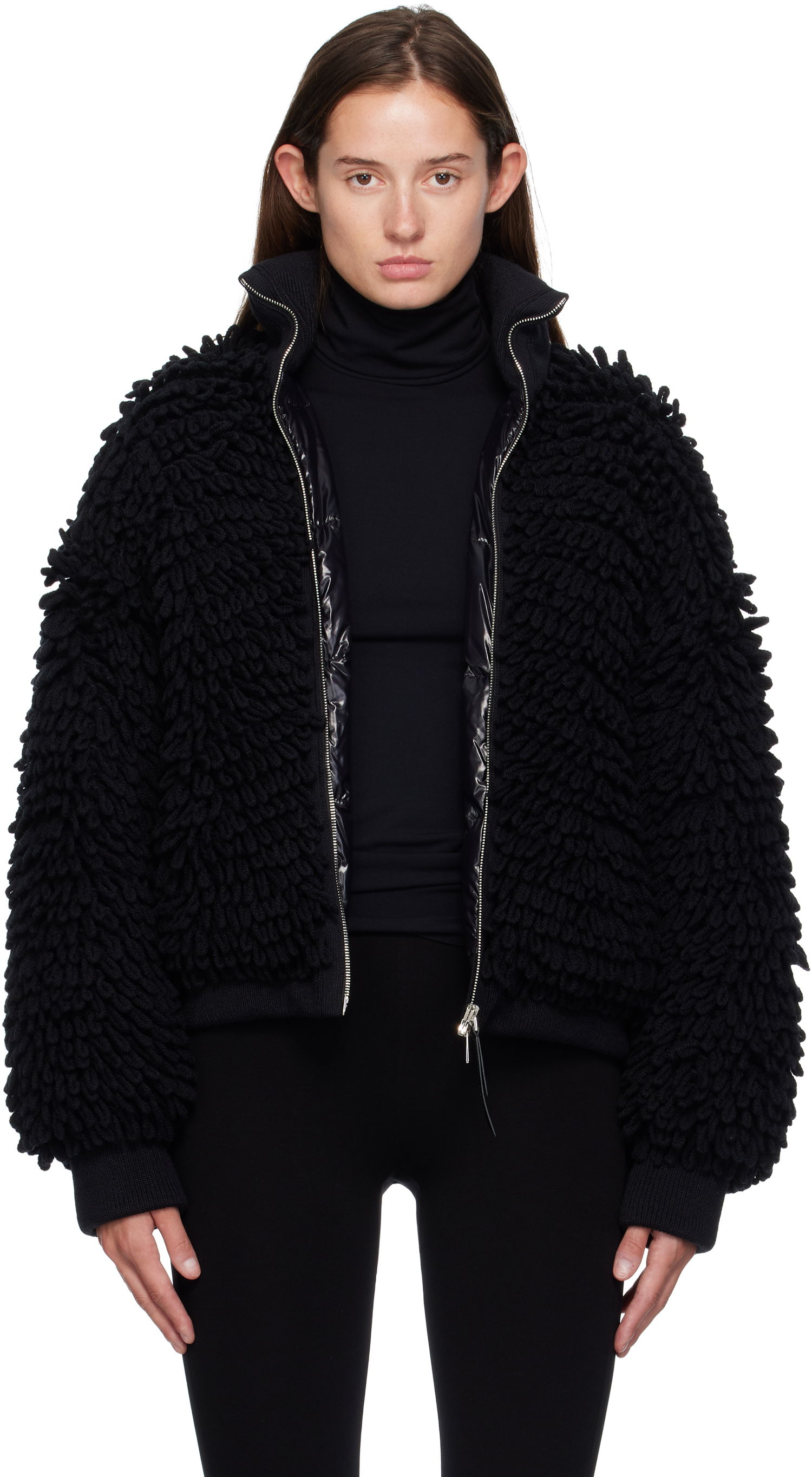 Jakna Moncler EE72 Cardigan Down Jacket Črna | K24039B00004M6567, 0