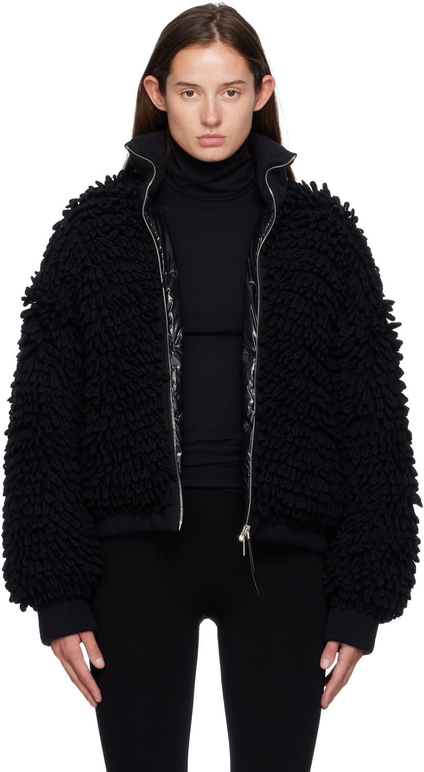 Jakna Moncler EE72 Cardigan Down Jacket Črna | K24039B00004M6567