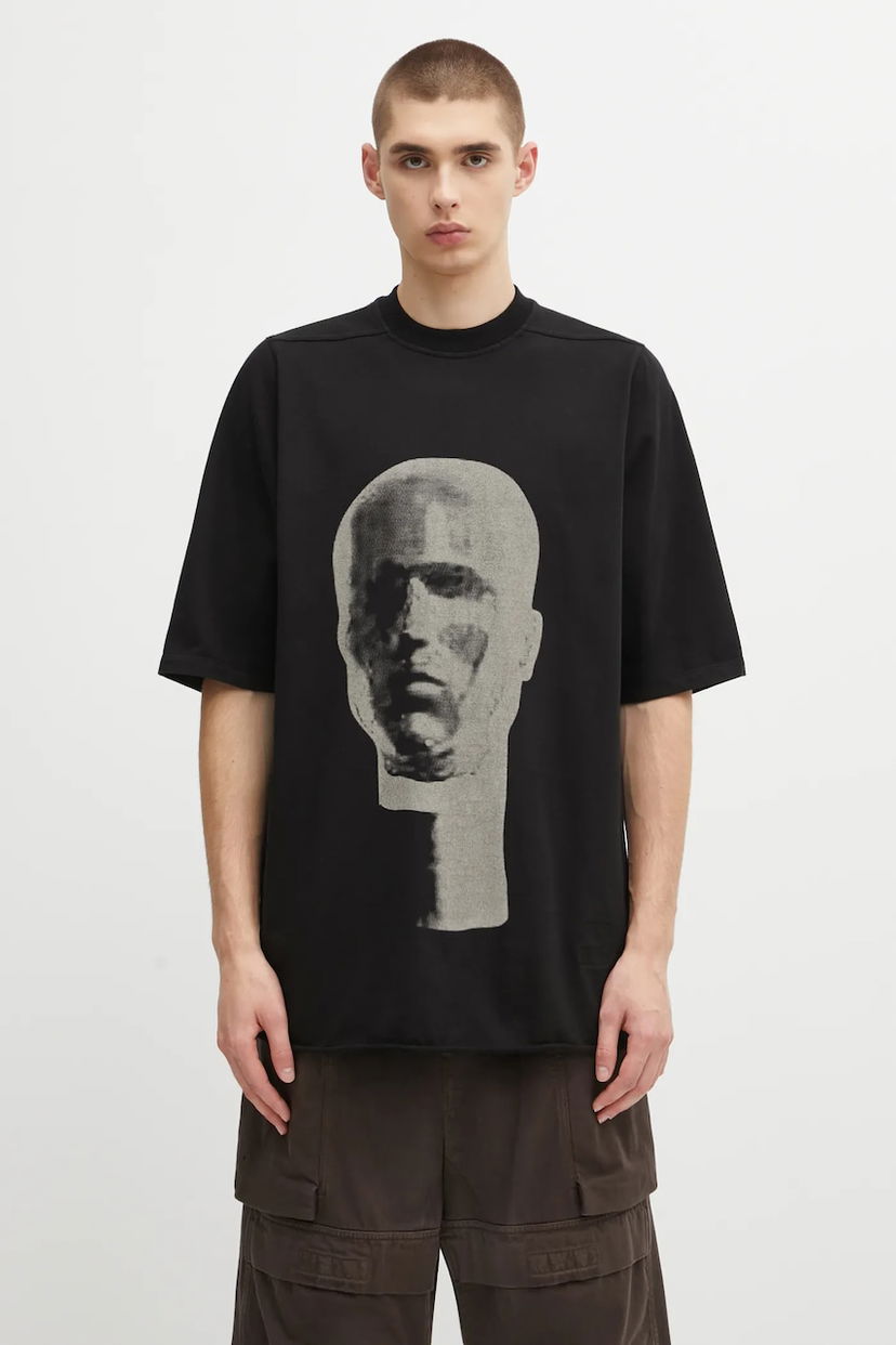 Majica Rick Owens Rick Owens DRKSHDW Jumbo T-Shirt with Print Črna | DU02E7274.RIGEP1