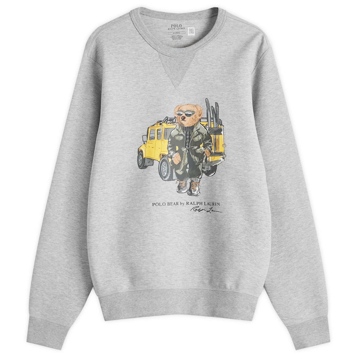 Pulover Polo by Ralph Lauren Defender Bear Graphic Sweatshirt Siva | 710958195001, 0