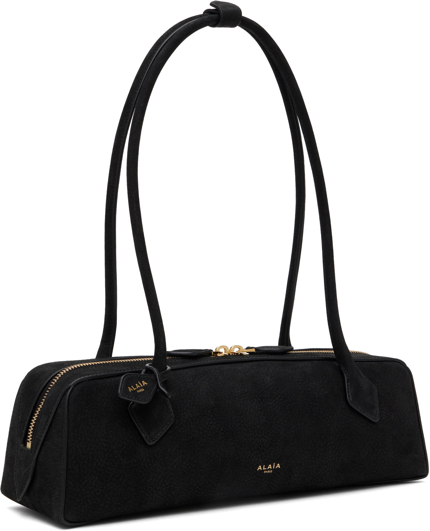 Torba za čez ramo Alaïa 'Le Teckel' Medium Suede Bag Rjava | AA1S06033CA214, 1