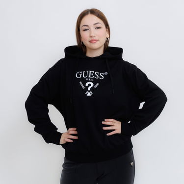 Pulover GUESS Guess Roberta Hoodie Črna | V5RQ11KC3D2-JBLK, 0