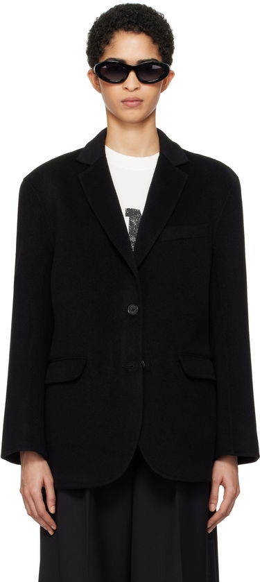 Jakna Anine Bing Black Single-Breasted Blazer Črna | A-01-7073-000, 0