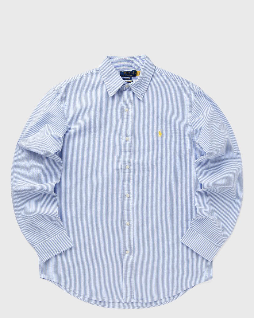 Srajce Polo by Ralph Lauren Ralph Lauren Striped Seersucker Shirt Modra | 710974792002