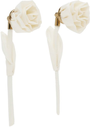 Zatiči Simone Rocha Simone Rocha Rose Earrings Črna | ERG404 1067, 4