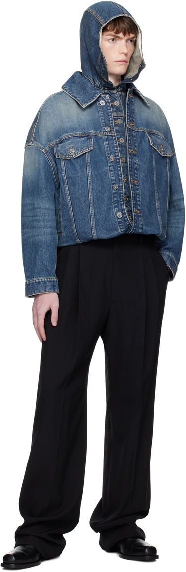 Jakna Jean Paul Gaultier Jean Paul Gaultier 'The Double' Denim Jacket Modra | 25/03-U-JA006-D024-57, 3
