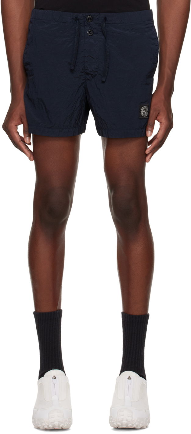 Kopalke Stone Island Patch Swim Shorts Mornarica | 8015B0643