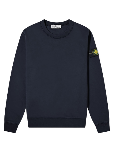 Pulover Stone Island Garment Dyed Crew Sweat Mornarica | 741563051-V0020