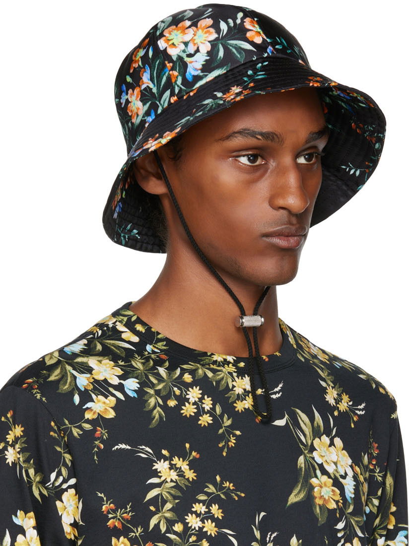 Klobuk Erdem Floral Print Bucket Hat Črna | MF22_1497MF22_1497, 1