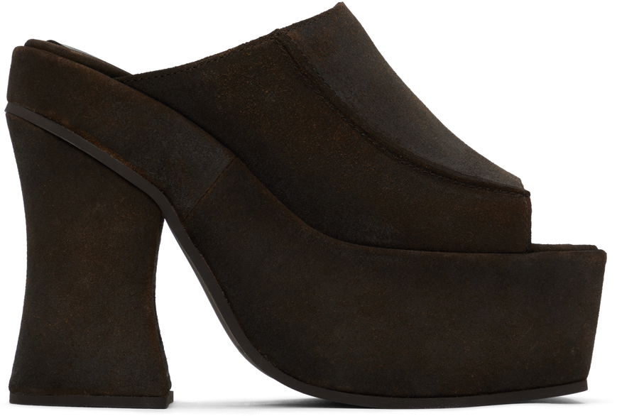 Modni dodatki Eckhaus Latta Eckhaus Latta Frame Platform Mules Rjava | FEKLWOTPL05106, 0