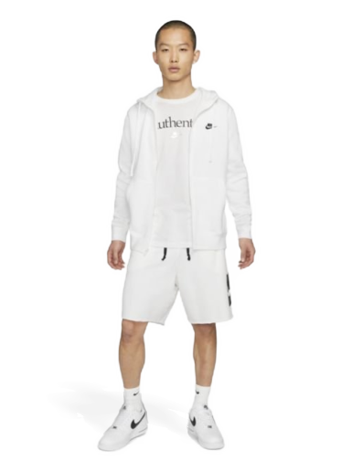 Pulover Nike Club Fleece Full-Zip Hoodie Bela | BV2645-100