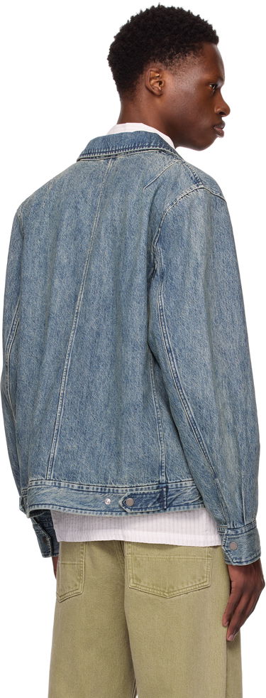 Jakna rag & bone Rag & Bone Simon Garage Denim Jacket Modra | MBW25P2011DNML, 2