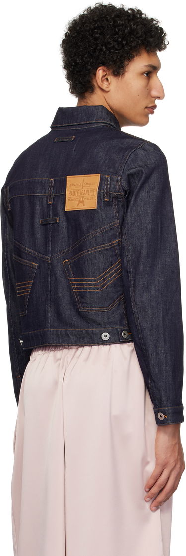 Jakna Jean Paul Gaultier Jean Paul Gaultier 'The Inverted' Cropped Denim Jacket Modra | 25/33-F-VE089-D019-55, 2