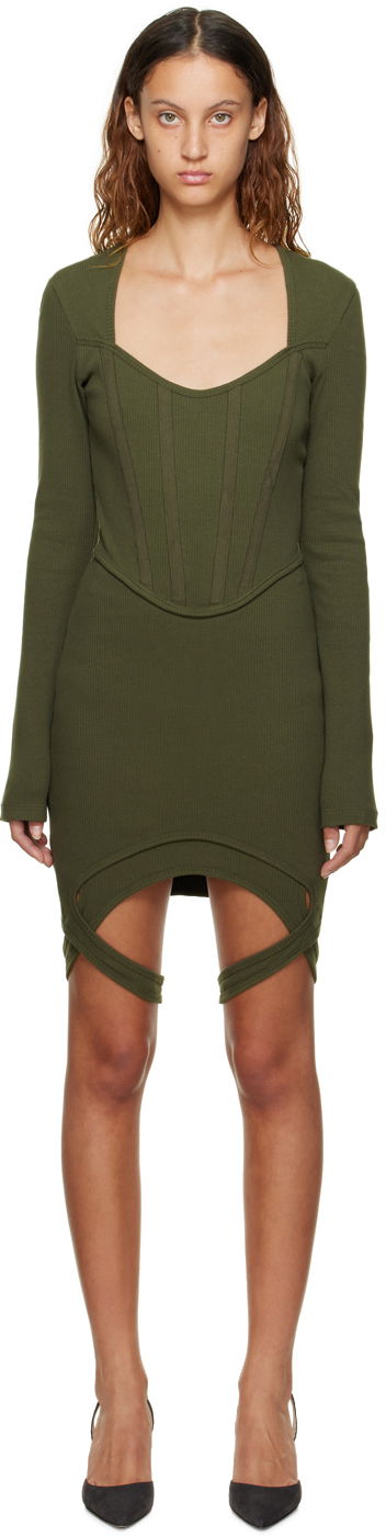 Obleke Dion Lee Dion Lee Fin Corset Minidress Zelena | A9862P22, 0
