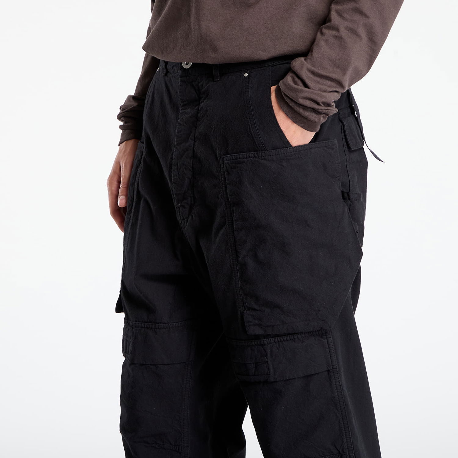 Cargo hlače Rick Owens Rick Owens DRKSHDW Stefan Cargo Pants 33 Črna | DU02E7368 CL 09, 1
