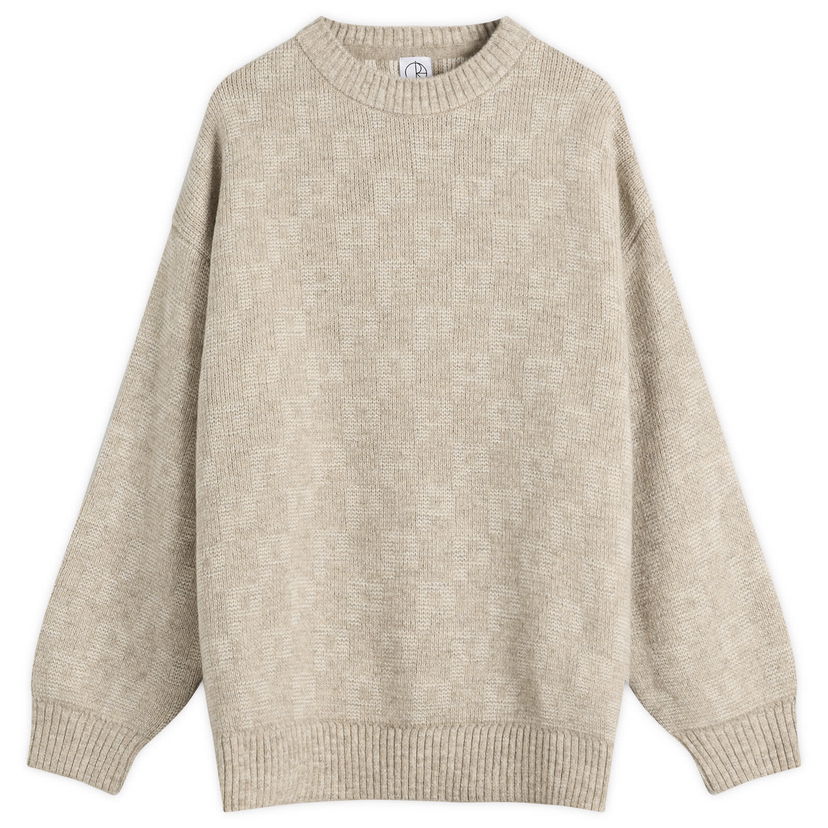 Pleteni pulover Polar Skate Co. George P Pattern Knit Jumper, Size Small Bež | PSC-F25-57-SND