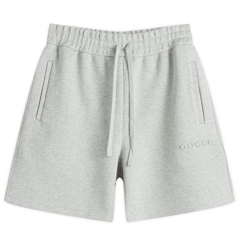 Kratke hlače Gucci Gucci Men's Sweat Shorts, Size Large Siva | 814839-XJG2E-1056