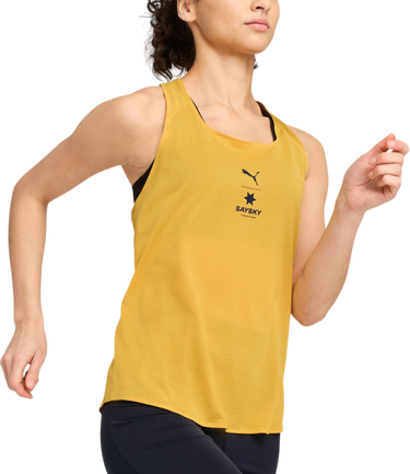 Majica brez rokavov Puma Saysky Women's Running Tank Top Rumena | 526838-62, 0
