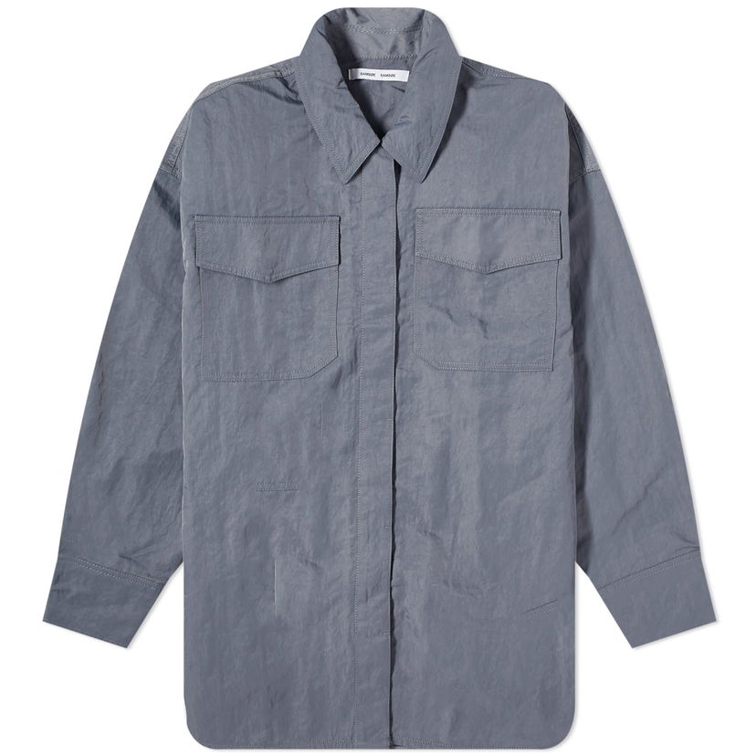 Srajce Samsoe Samsoe Samsøe Samsøe Gira Shirt Siva | F23400007-194215TCX