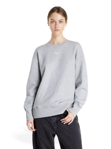 Pulover Nike NSW Phoenix Fleece Oversized Crewneck W Siva | DQ5733-063