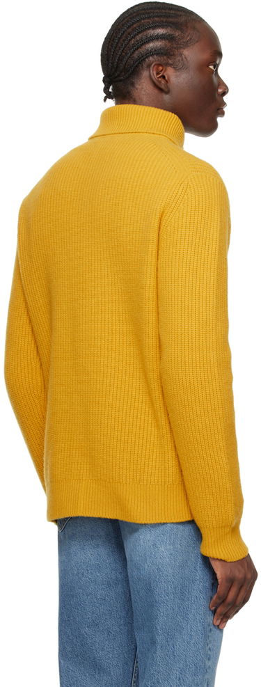 Pleteni pulover Samsoe Samsoe Samsøe Samsøe Jacks Quarter-Zip Sweater Rumena | M23400074, 2