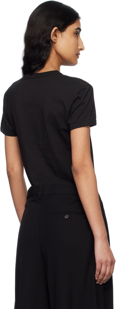 Majica Acne Studios Acne Studios Fitted T-Shirt With Logo Črna | AL0457-, 2