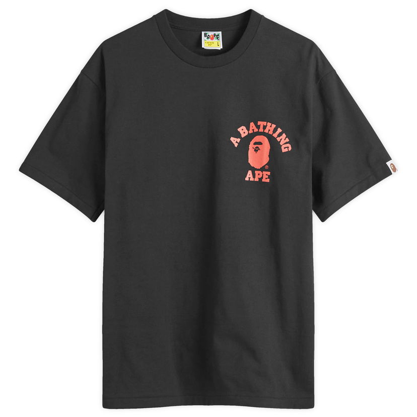 Majica BAPE A Bathing Ape Colour Camo College ATS T-Shirt Črna | 001TEK301022M-BLK