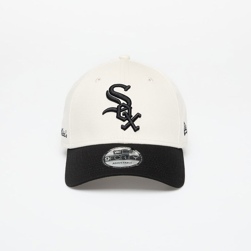 Kapa New Era Chicago White Sox 9FORTY Side Script Adjustable Cap Bela | 60667551
