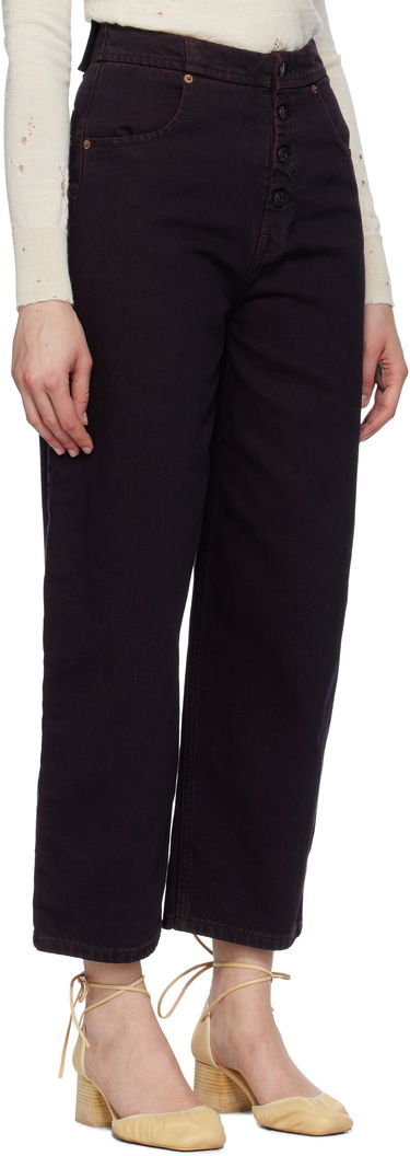 Kavbojke Maison Margiela MM6 Maison Margiela Barrel-Leg Jeans Bordo | S52LA0268 M30032, 1
