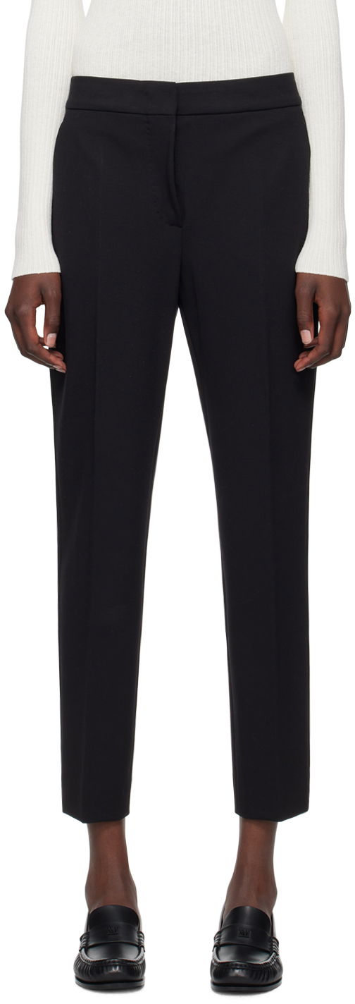 Hlače Max Mara Max Mara Women's Slim Fit Dress Trousers Črna | 2421786021