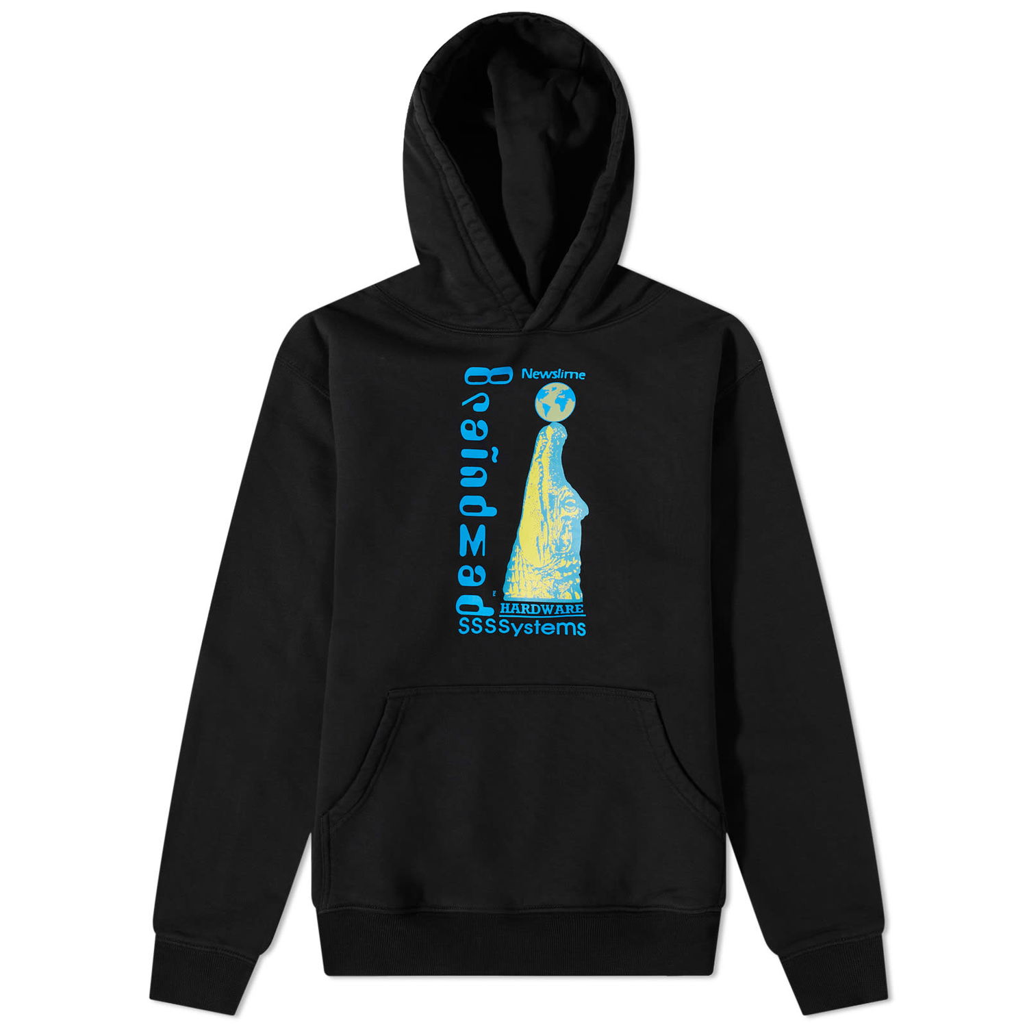 Pulover Brain Dead Hardware Systems Hoodie Črna | BDP23T09002856BK01, 0