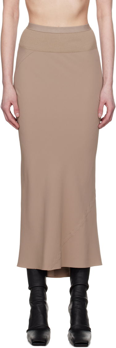 Krila Rick Owens Rick Owens Hollywood Calf Bias Maxi Skirt Bež | RP01E7334 CC, 0