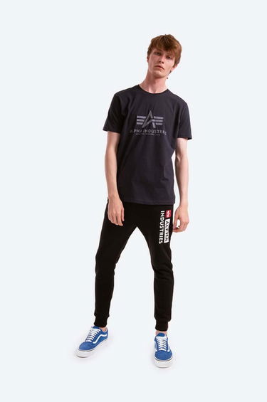Majica Alpha Industries Basic T-Shirt With Print Modra | 100501.07, 1