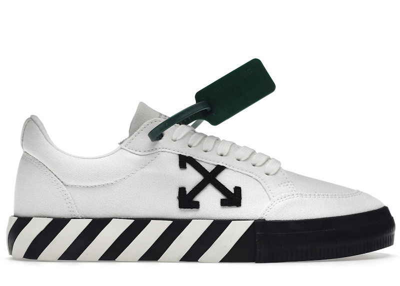 Superge in čevlji Off-White Vulc Low Canvas White Black SS22 Bela | OMIA085C99FAB0010110, 0