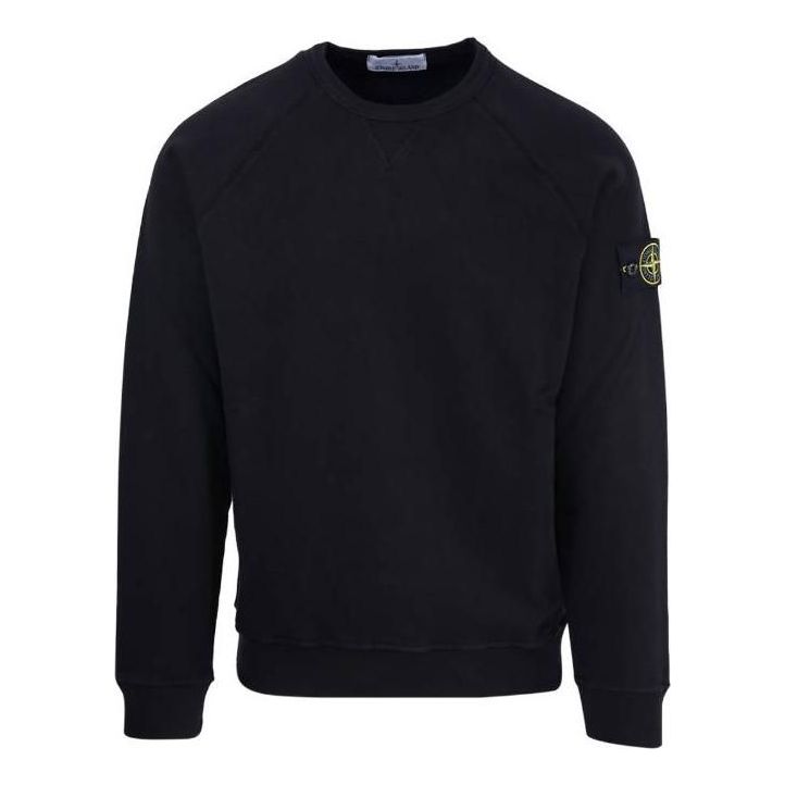 Pulover Stone Island Compass Patch Sweatshirt Črna | 781566360-V0029