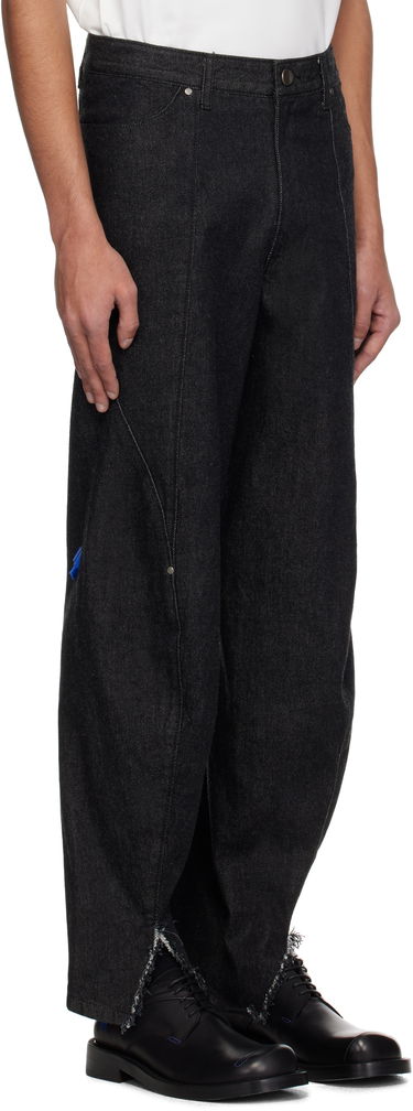 Kavbojke ADER ERROR ADER error 0105 Split Hem Jeans Črna | BO01SSJE0105BK, 1