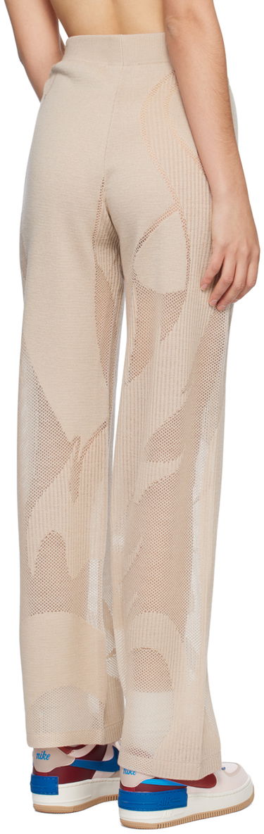 Hlače Feng Chen Wang Feng Chen Wang Phoenix Knitted Trousers Bež | FUS15KT04, 2