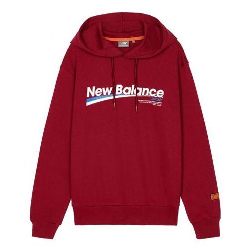 Pulover New Balance Hoodie Alphabet Print Bordo | NCA34013-BUR