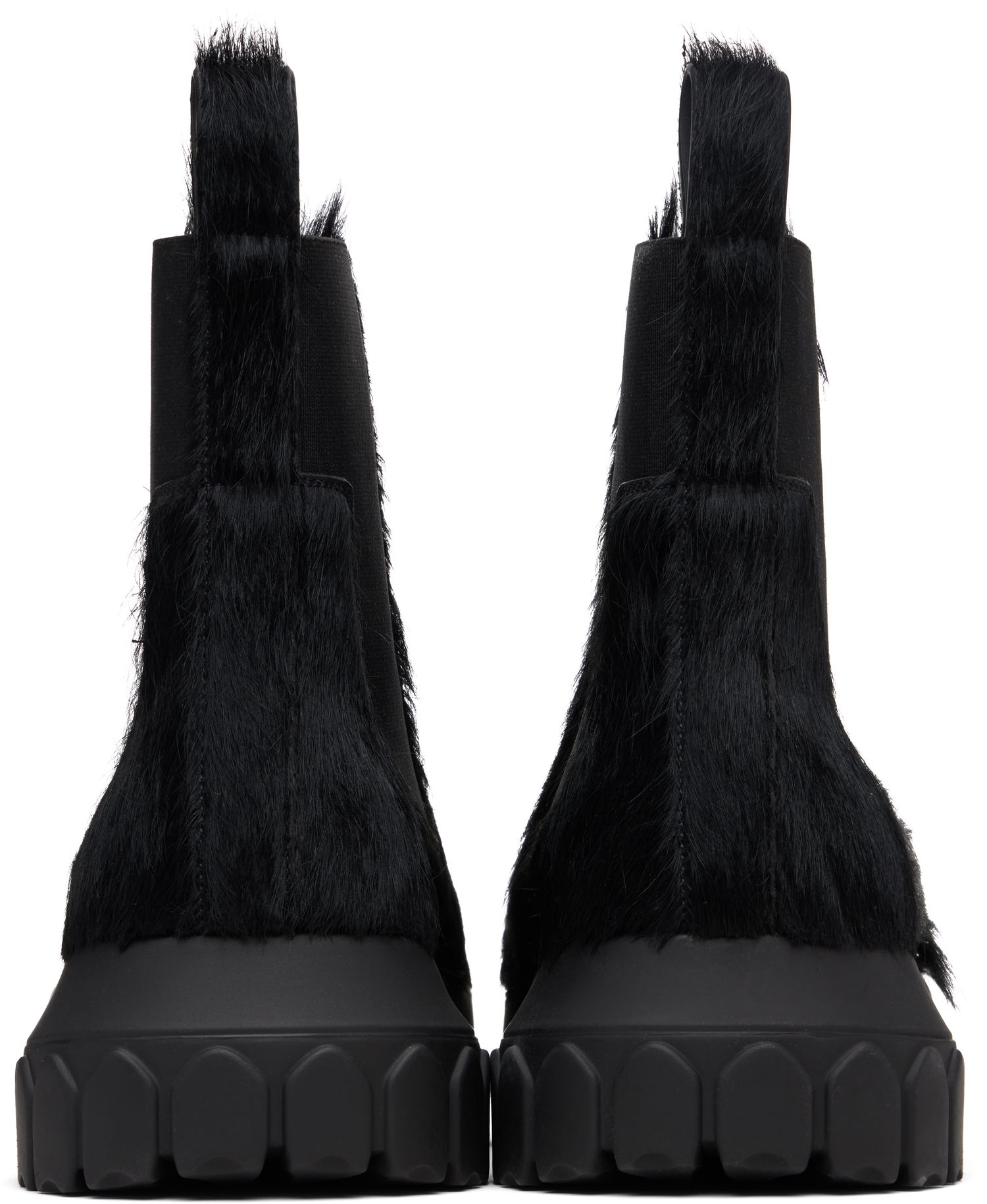 Superge in čevlji Rick Owens Rick Owens Concordians Beatle Bozo Tractors Boots Črna | RP02E4881 LHL, 1