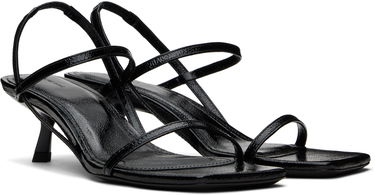 Modni dodatki Anine Bing ANINE BING Hilda Heeled Sandals Črna | A-14-10503-BLK1, 3