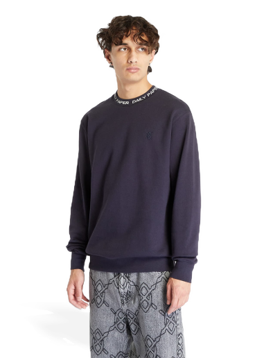 Pleteni pulover DAILY PAPER Erib Sweater Deep Navy Mornarica | 2322047
