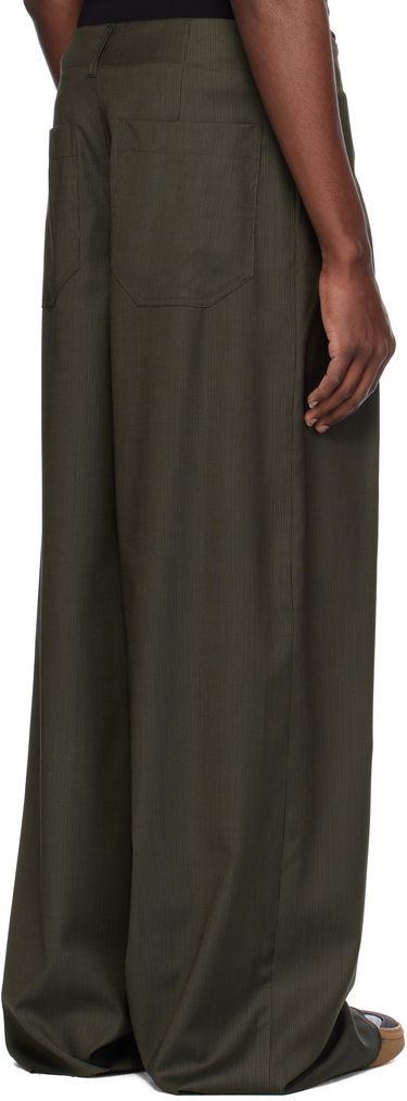 Hlače Serapis Serapis Jewel Rudder Wide-Leg Trousers Zelena | SS25_RP_1, 2