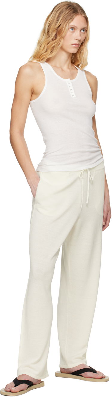 Trenirka The Row The Row Jory Knitted Drawstring Trousers Bela | 8809-Y889, 3