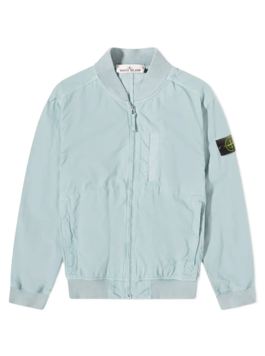 Bomber jakna Stone Island Cupro Cotton Twill Bomber Jacket Modra | 781542629-V0041