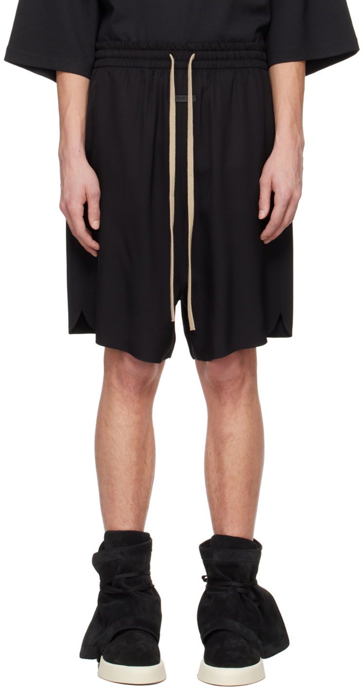Kratke hlače Fear of God Black Relaxed Shorts Črna | FG840-341SIW