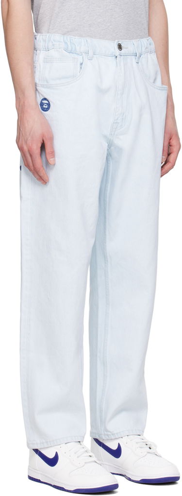 Kavbojke AAPE by A Bathing Ape AAPE by A Bathing Ape Drawstring Jeans Modra | AAPJNMA681XXMBLA, 1