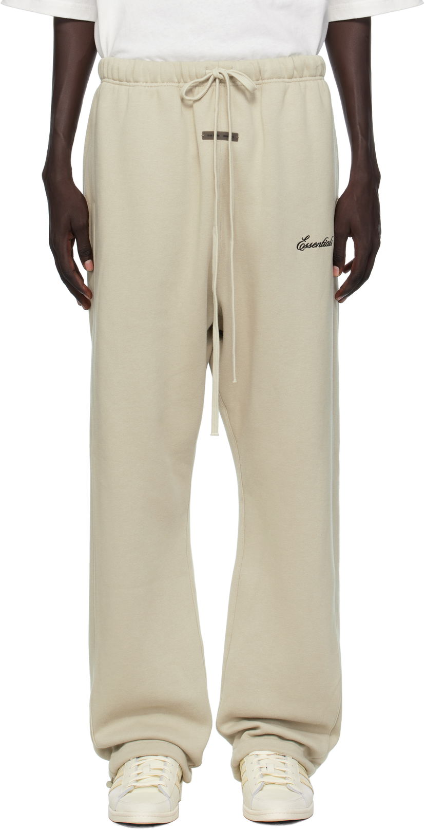 Trenirka Fear of God Fear of God ESSENTIALS Relaxed Fleece Piping Sweatpants Bež | 130SP258066F