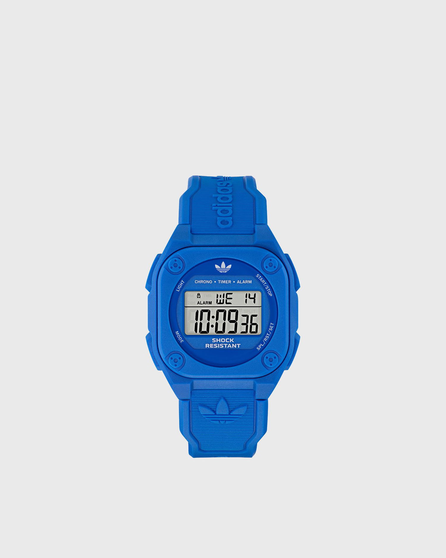 Ure adidas Originals Shock Resistant Digital Watch with Chronograph, Timer, Alarm, Resin Case and Strap Modra | AOST25030, 0