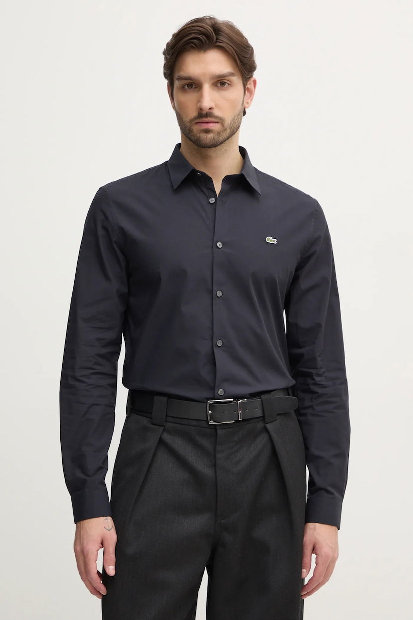 Srajce Lacoste Lacoste Slim Fit Dress Shirt Črna | CH5620
