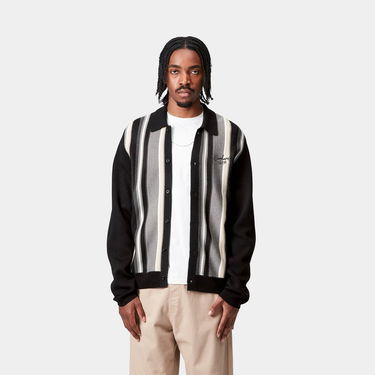 Pleteni pulover Carhartt WIP Carhartt WIP Bainter Stripe Cardigan Črna | I035397_9, 0